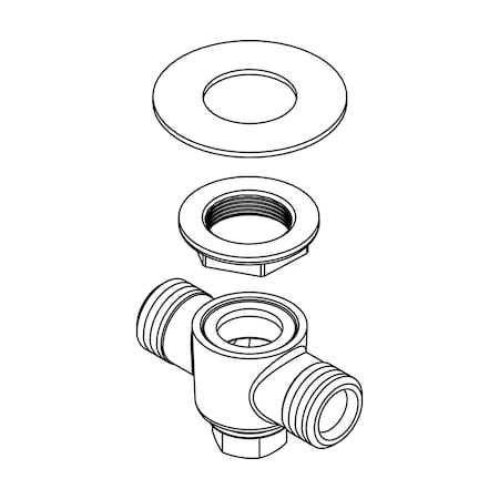 Central Brass Spout Shank Trim Group G-2090-S